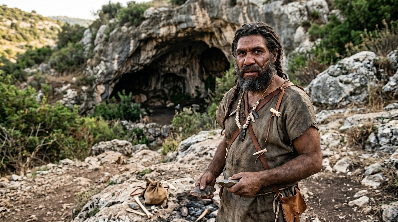 O indivíduo, identificado como Qafzeh 25, fazia parte de um conjunto de fósseis humanos descobertos em escavações realizadas na caverna.