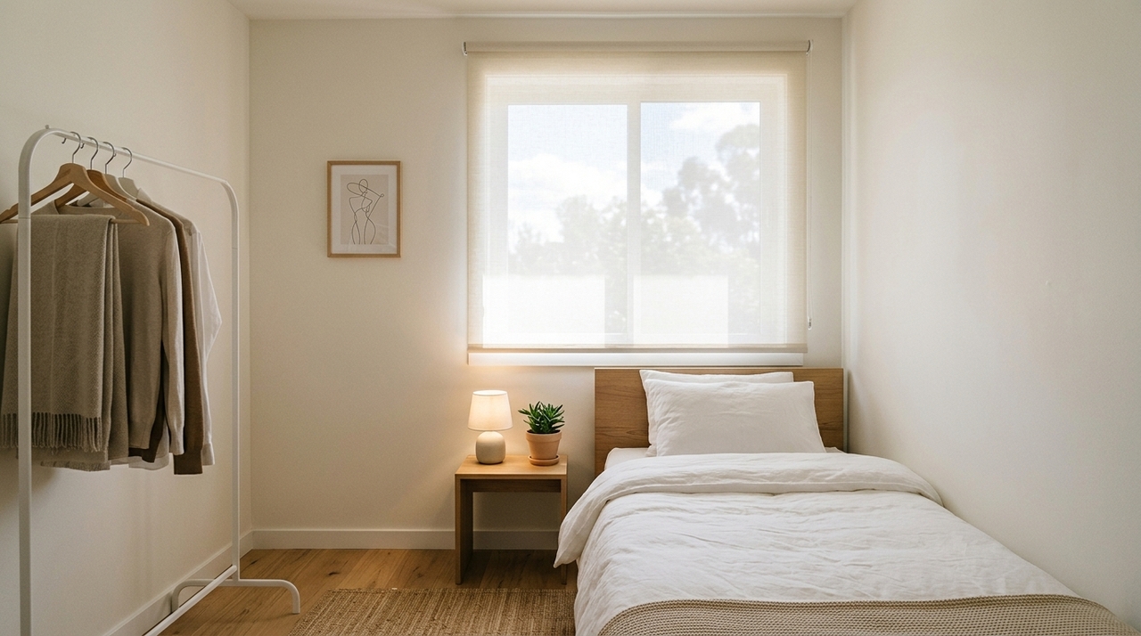 Cortinas de tecido estão fora de moda: a tendência que está dominando os quartos A principal alternativa são as persianas rolô produzidas com material translúcido.
