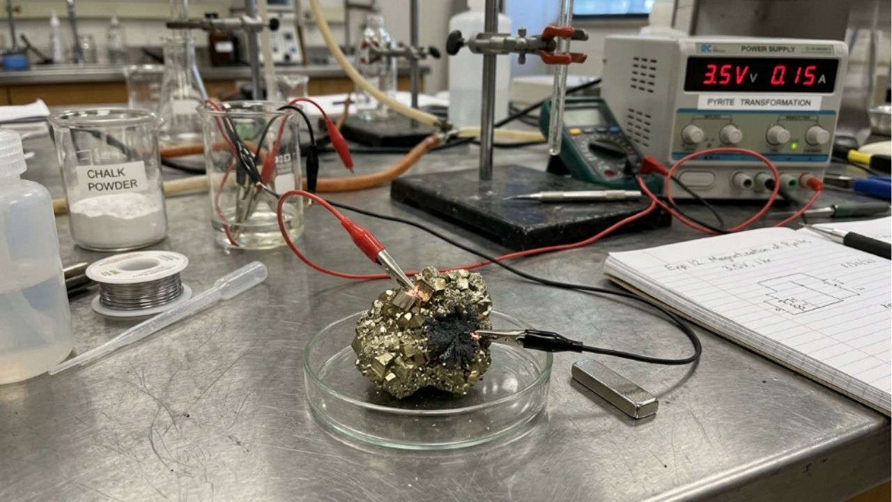 O “ouro de tolo” torna-se valioso… cientistas transformam metal barato em material precioso Ouro de tolos revela potencial para a tecnologia.