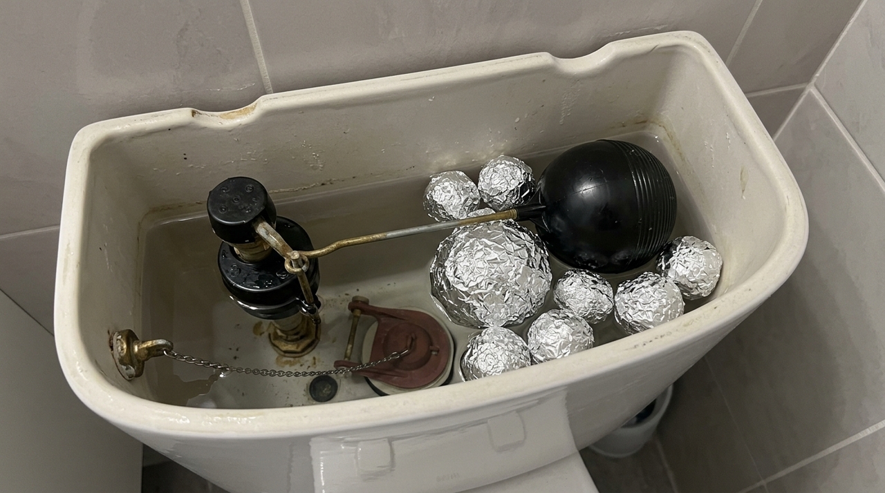 Muita gente coloca papel-alumínio no vaso sanitário acreditando que isso ajuda na economia de água e na limpeza