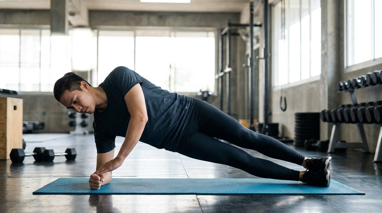 A prancha lateral é um exercício perfeito para fortalecer os oblíquos e aumentar a estabilidade do tronco A estabilidade depende da capacidade de resistir a movimentos indesejados enquanto o corpo permanece alinhado