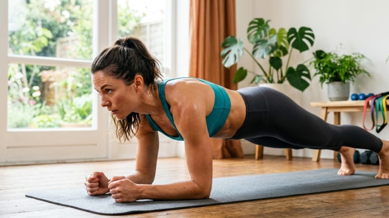 Exercícios isométricos, como a prancha, ativam profundamente os músculos do abdômen sem necessidade de movimentos repetitivos clássicos