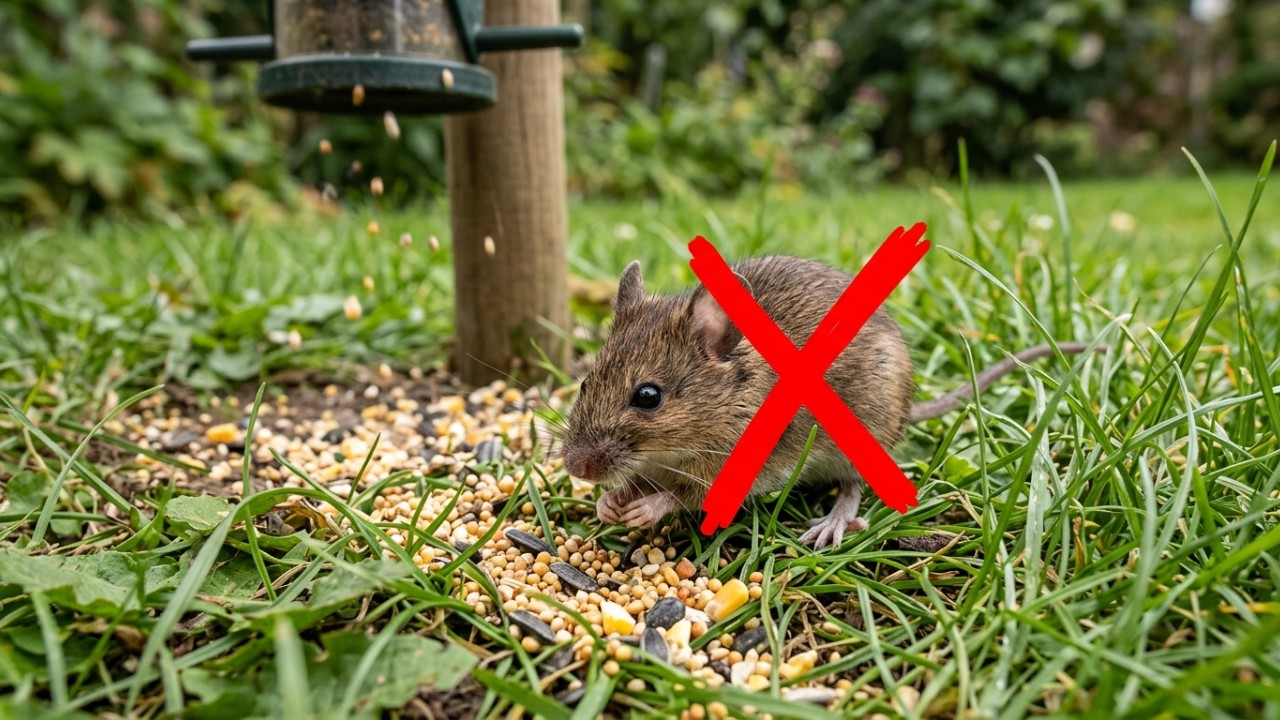 A instalação de bandejas coletoras evita o desperdício de alimento e mantém o espaço limpo para os pássaros. – Imagem gerada por IA