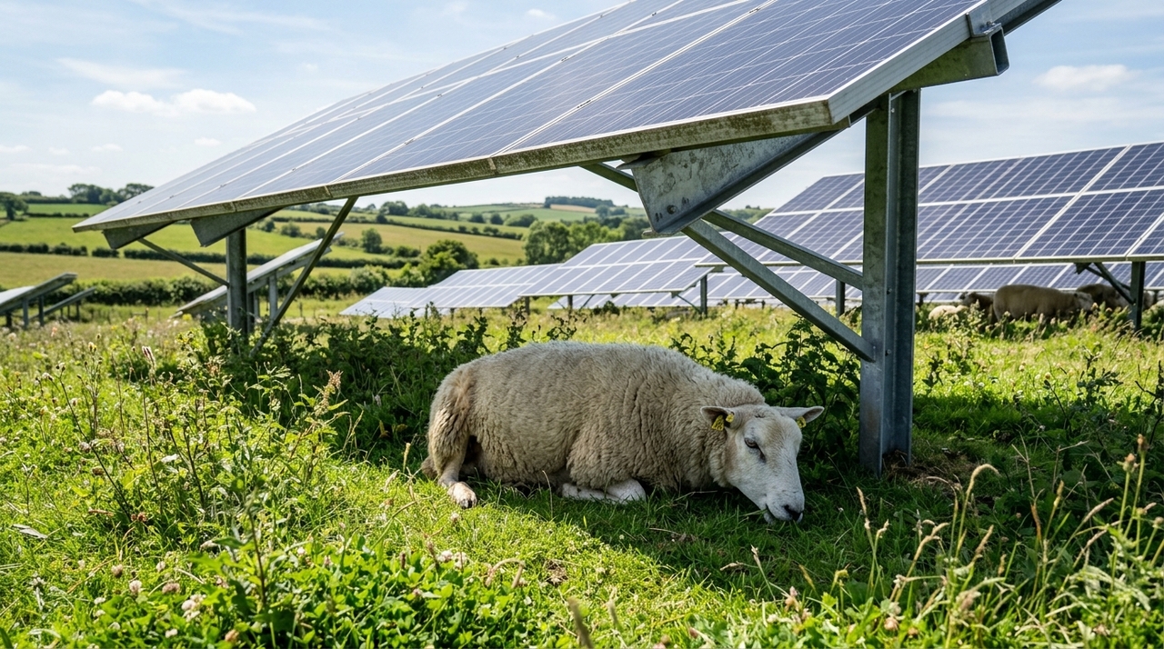 O caso relatado no parque solar de Westmill, localizado na divisa entre Oxfordshire e Wiltshire, envolve cerca de 40 animais de raças tradicionais.