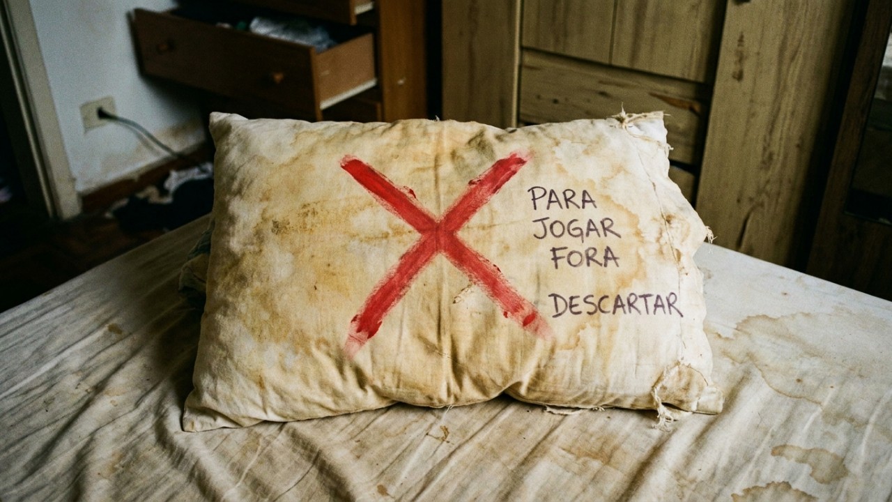 A substituição do travesseiro a cada dois anos é essencial para garantir a higiene e a qualidade do seu sono. – Imagem gerada por IA