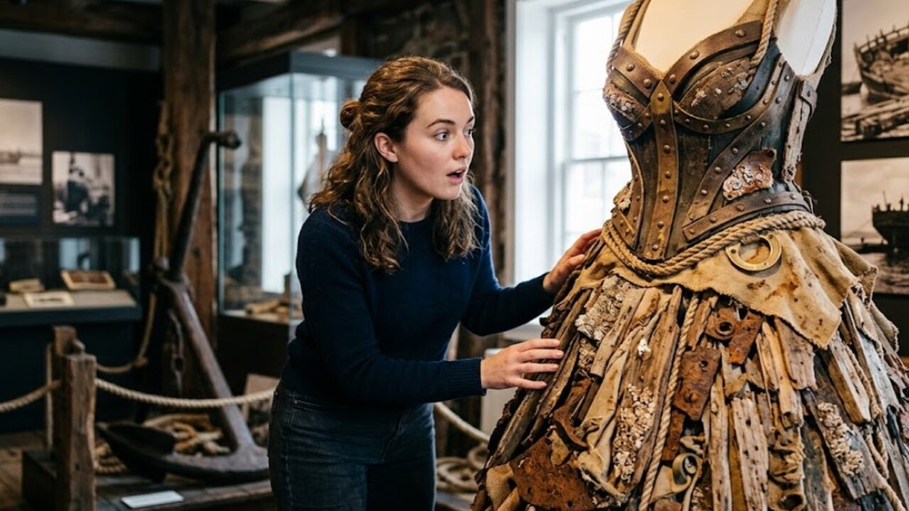 Um vestido feito com navio naufragado mostra como ciência, arqueologia e moda sustentável podem dar um novo destino a materiais
