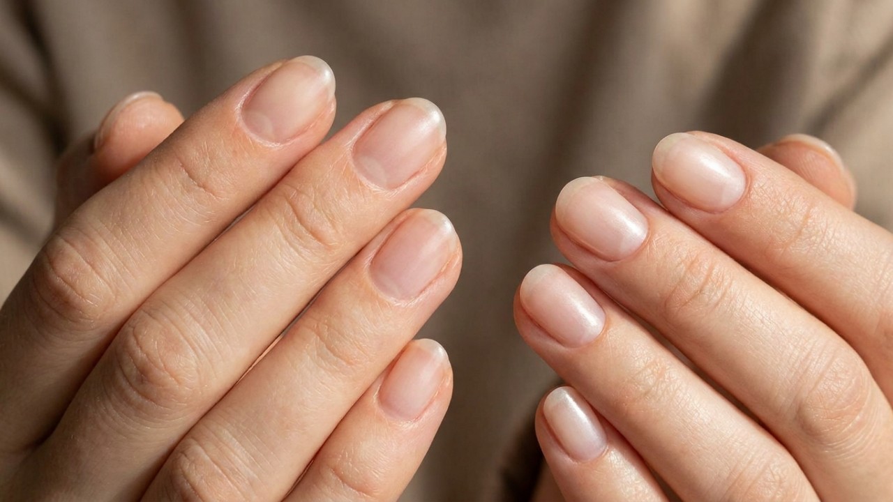 A manicure japonesa promove a recuperação natural e o fortalecimento das unhas fragilizadas. – Imagem gerada por IA
